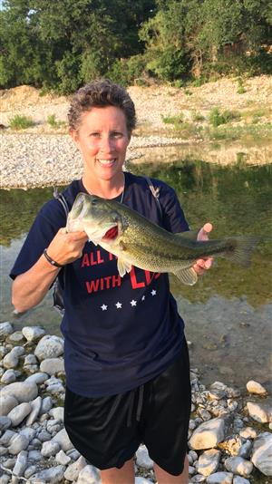 Mrs. Powers and her BIG Fish 